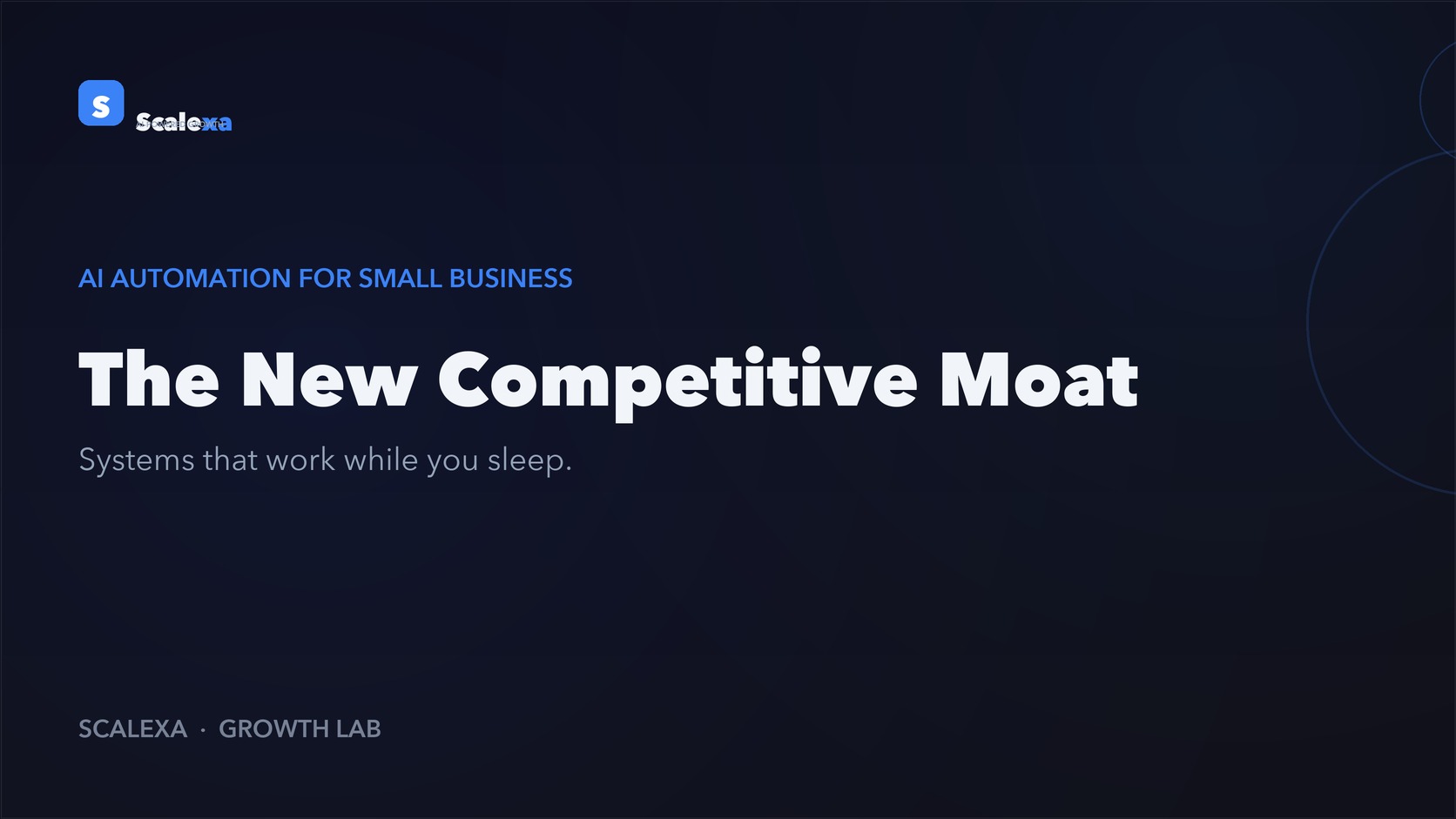 Why AI Automation Is the New Competitive Moat for Small Businesses