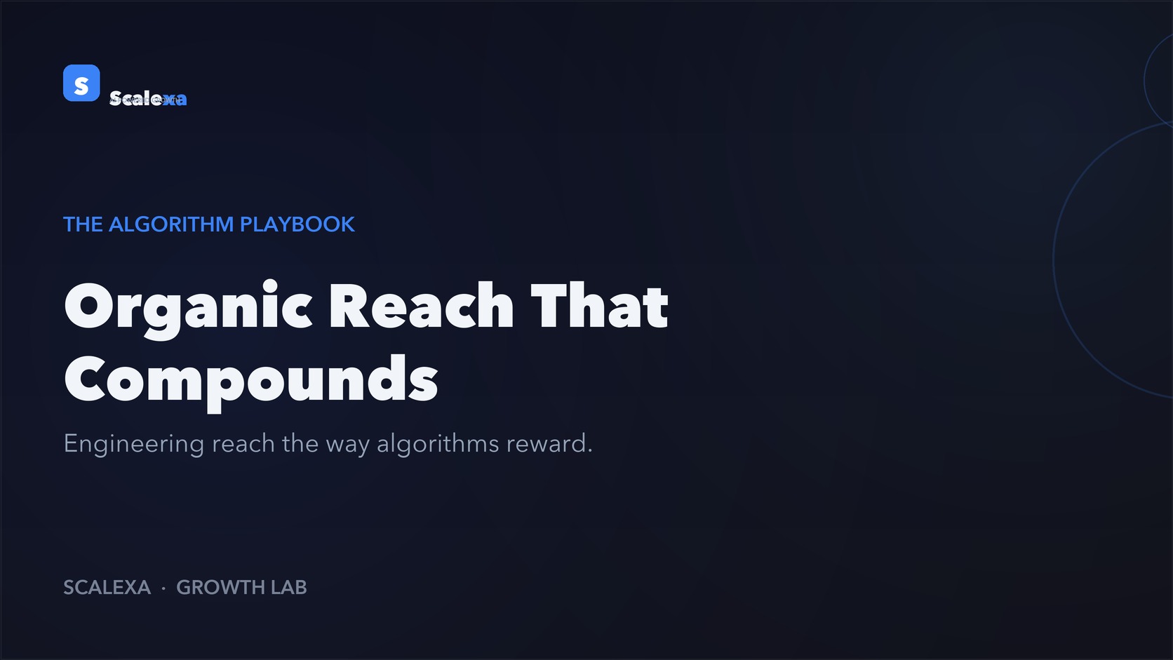 The Algorithm Playbook: How to Build Organic Reach That Compounds